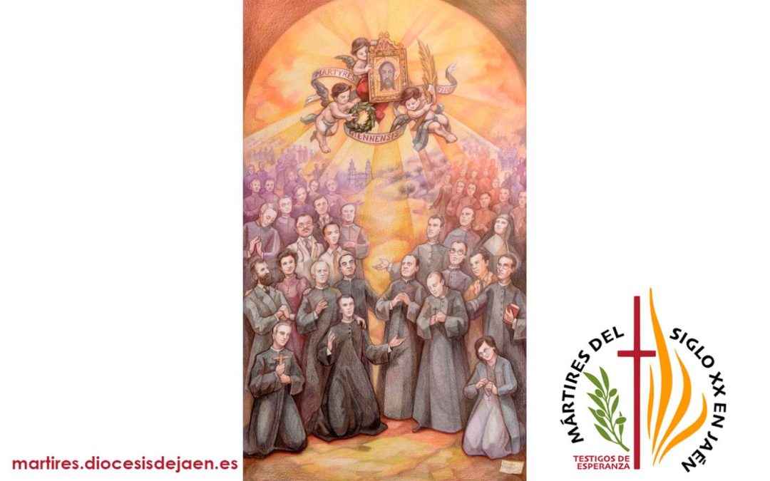 El autor del cartel de la beatificación, el baezano, Fernando Curiel, explica su obra